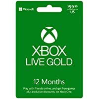 Los mejores  - Microsoft - Xbox Live 12 Gold Card Pan Euro (Xbox One)